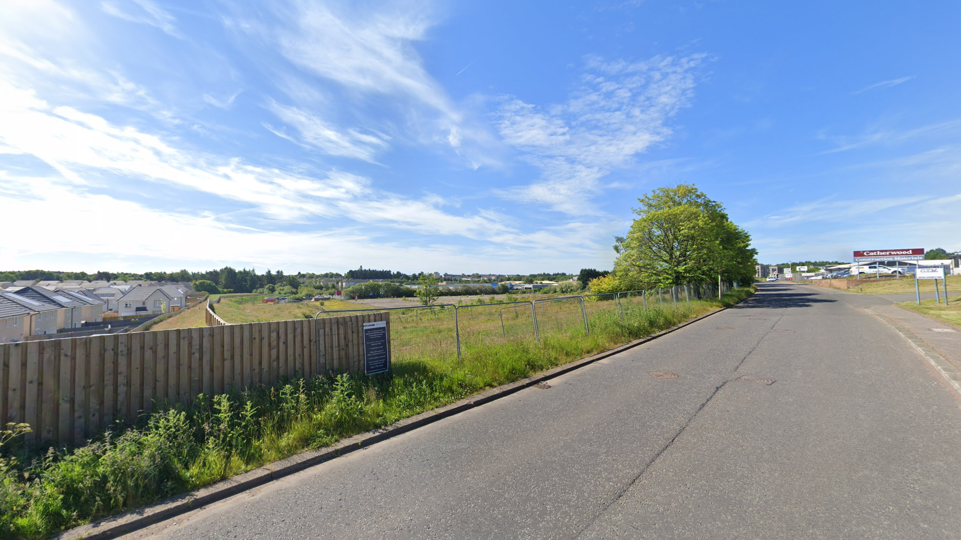 Site photo 1 – view south west across site