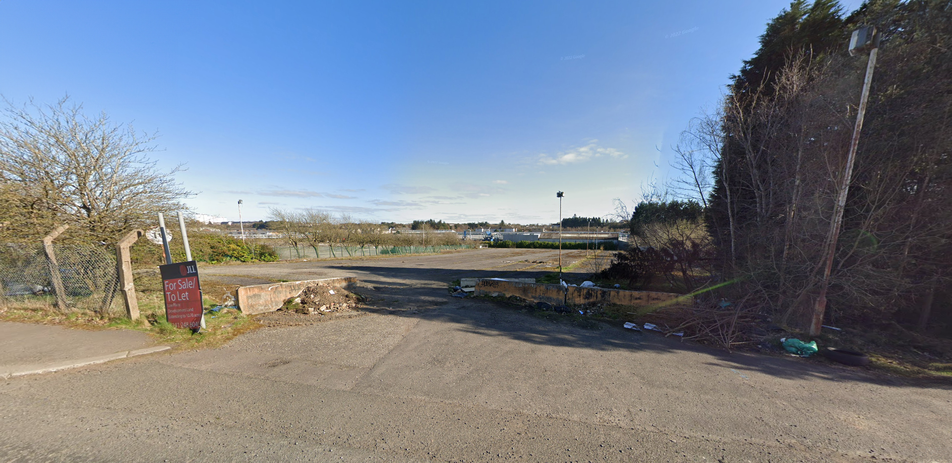 View from northern boundary – existing access